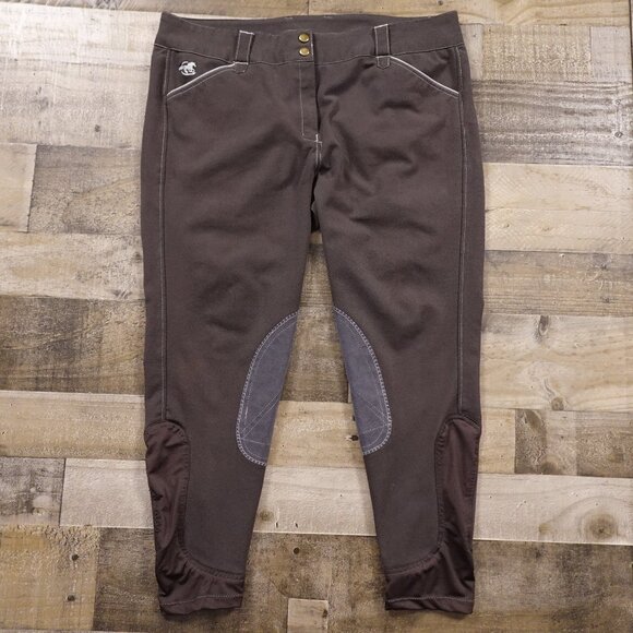 Piper Pants - Piper by SmartPak Ladies' Riding Breeches - Charcoal Gray - Size 38R